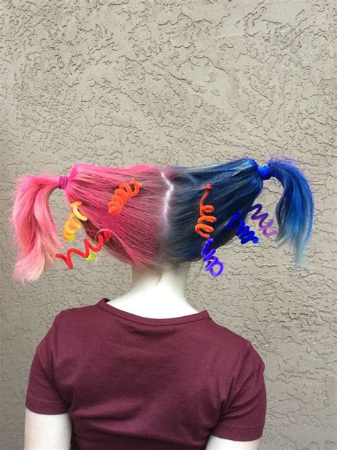 great  simple idea  crazy hair day  school crazy hair crazy