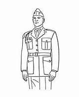 Colonel Coloringsun Standup Arms sketch template