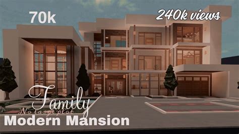 modern family mansionbloxburg build speedbuildhouse buildno large plotk roblox vidoe