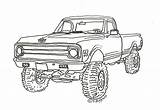 Coloring Pages Truck Colouring Drawing Drawings Chevy Sheets Kids Car Trucks Digi 1985 Chevrolet Stamp Gmc Blueprints Pickup Family Cool sketch template