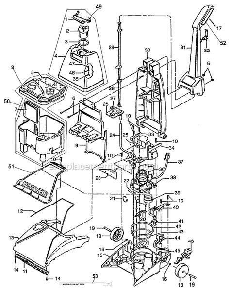 rug doctor parts list diagram