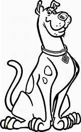 Doo Scooby Coloring Drawing Pages Outline Dog Printable Cartoon Paw Dinky Drawings Pinky Face Scrappy Print Draw Amazing Colouring Color sketch template