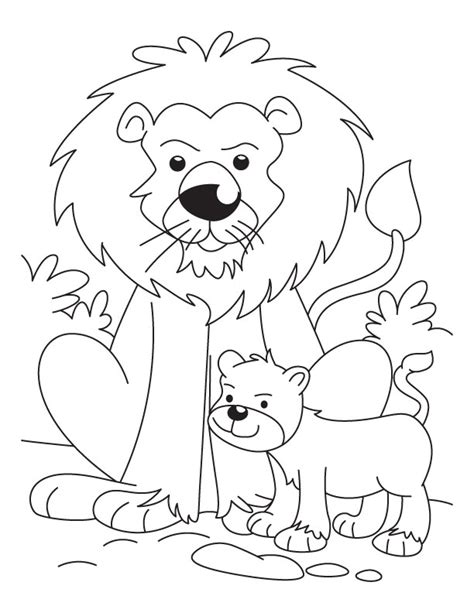 lion cub coloring pages coloring home
