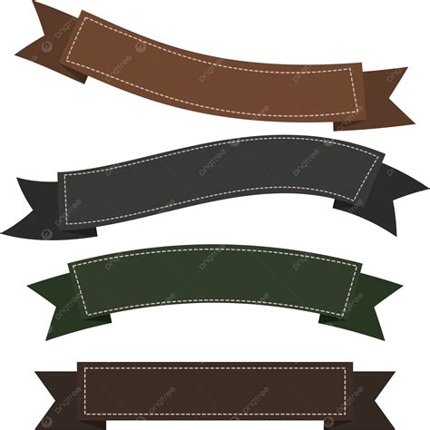 conjunto de cintas de color cafe png cinta etiqueta arte de la cinta png  vector
