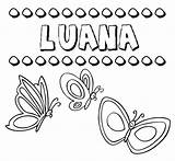 Luana Nomes Desenhos Colorir sketch template