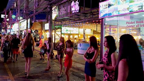 Bangla Road Walking Tour Patong Phuket Thailand [4k