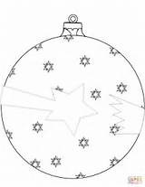Coloring Christmas Ornament Pages Printable Drawing sketch template