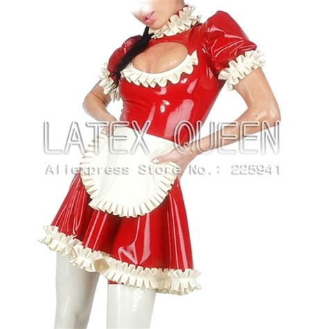 latex dress rubber maid uniforms in dresses from women s clothing on