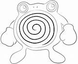 Poliwhirl Pokemon Lineart Gerbil Lilly Sinnoh Pages sketch template