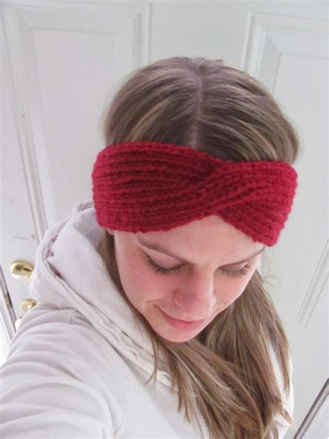twenty  granny winter headband   twist knit