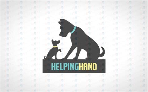 caring dogs logo  sale premade logos  lobotz