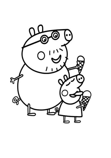 coloring pages printable peppa pig coloring pages  kids