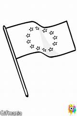 Colorear Banderas Bandera Europea Colorea sketch template