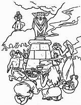 Calf Oro Moses Becerro Adorando Idols Moisés Ley Israelites Tablas Worshipping Crafts Biblia Profeta Mose Leones Wickedbabesblog Paginas sketch template