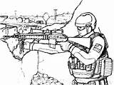 Coloring Sniper Pages Military Army Gun Soldier Color Printable Spot Drawing Standing Drawings Print Snipers His Nerf Kids Colouring Sheets sketch template