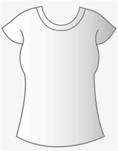 White Woman T Shirt Template Plain T Shirts For Women Clipart Free
