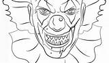 Tueur Dessin Coloriage Imprimer Evil Masque Clowns Danieguto Coloringhome sketch template