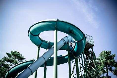 wallpaper id 216566 looking up at a blue and teal tube water slide