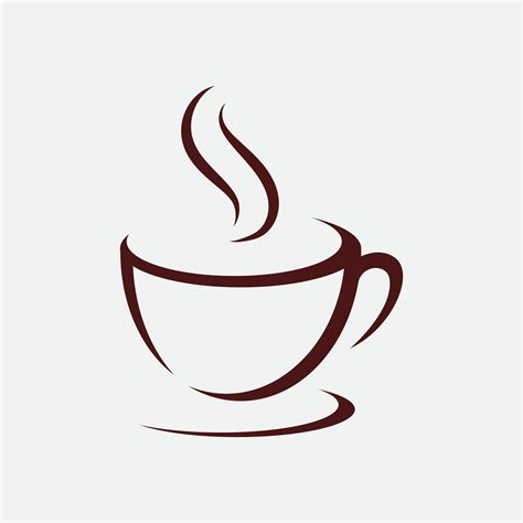coffee cup logo coffee shop vector icon design  vector art  vecteezy