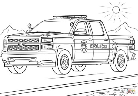 police car coloring pages sketch coloring page