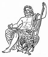 Zeus Jupiter Granger Ancient Gods Ruler sketch template