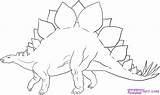 Stegosaurus Dinosaur Step Drawing Draw Coloring Dinosaurs Drawings Easy Pages Clipart Cartoon Cliparts Sketch Realistic Kids Animal Sketches Animals Popular sketch template