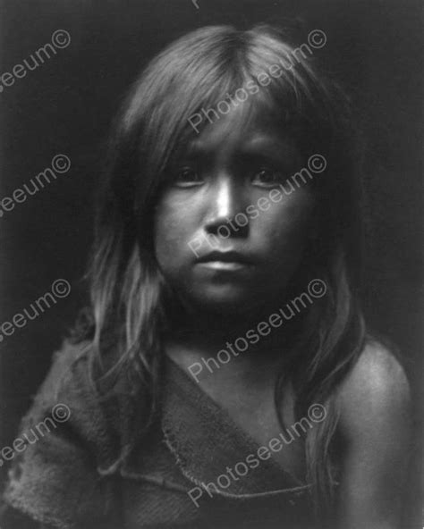 Beautiful Portrait Of Native Indian Girl 8x10 Reprint Of Old Photo