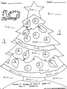 math christmas coloring sheetspdf christmas math worksheets