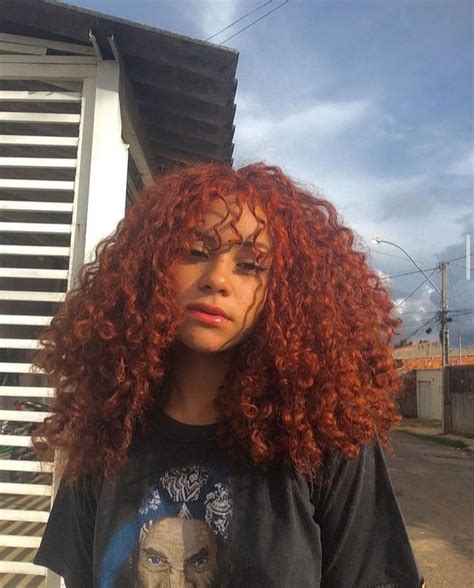 Pin By On 𝔦𝔫𝔰𝔭 Dyed Curly Hair Ginger Hair Color Colored Curly Hair