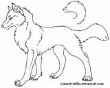 Wolf Dog Lineart Pages Coloring Deviantart Winged Female Anime Template Sketch Cute sketch template