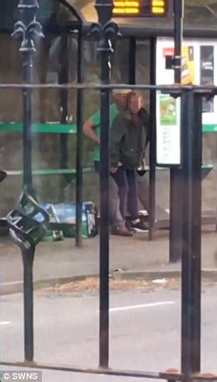 Couple Filmed Having Sex At A Busy Bus Stop In Daytime
