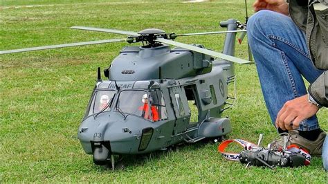 giant rc nh  amazingly scale model electric helicopter flight