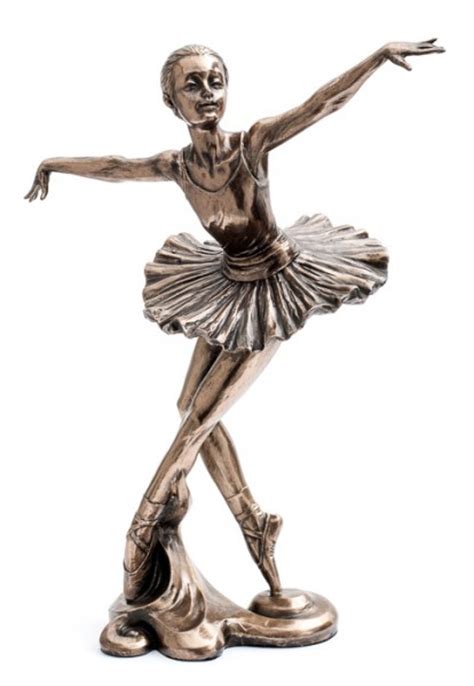 bronze effect ballet ballerina dancer tutu figurine kdfig