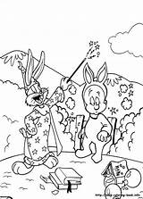 Bunny Bugs Coloring Pages Elmer Fudd Para Colorear Dibujos Da Book Colouring Colorare Printable Cartoon Busg Duck Daffy Magician Di sketch template