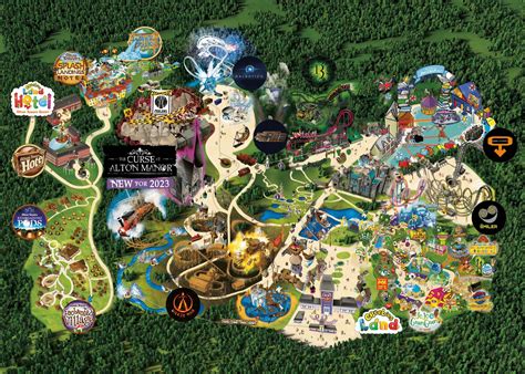 alton towers  map revealed
