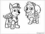 Coloring Paw Patrol Pages Chase Getcolorings sketch template