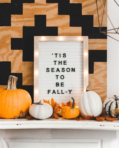 clever fall sayings   letter board   fall printable