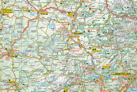 wegenkaart landkaart  frankrijk zuid anwb media  reisboekwinkel de zwerver