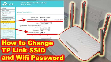 change  tp link router wifi password  ssid