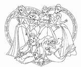 Princesses Cinderella Lineart Fille Goude sketch template