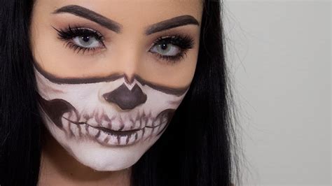 Half Face Skeleton Makeup You Mugeek Vidalondon