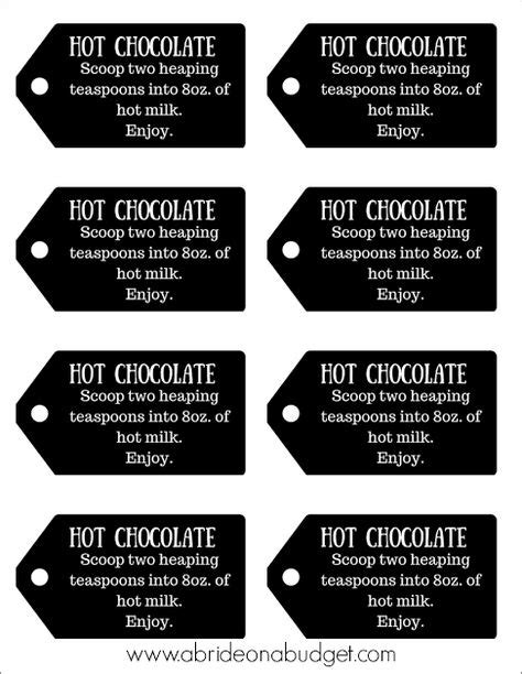 image result  printable hot cocoa labels diy projects   hot