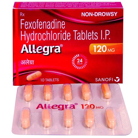 allegra  mg tablet  side effects price apollo pharmacy