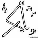 Kolorowanki Instrumenty Muzyczne Instrumento Instrument Triângulo Thecolor Darmowe Triangulo Trojkat Pratos Tudodesenhos Dzieci sketch template