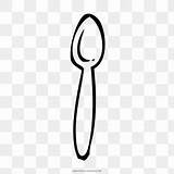 Spoon Cutlery sketch template