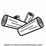 Logs Coloring Chimenea Troncos Ultracoloringpages Webstockreview sketch template