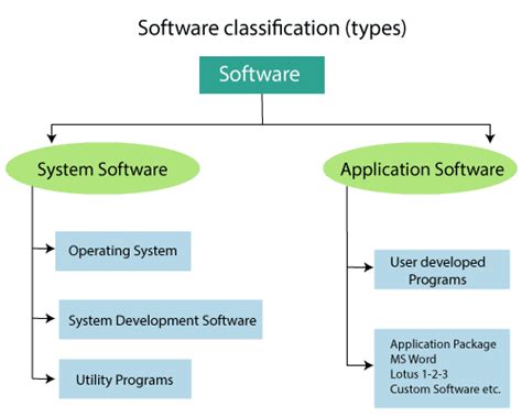software types system application software