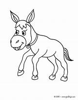 Burro Donkey Ausmalen Esel Burros Granja Hellokids Animais Mule Fazenda Línea sketch template