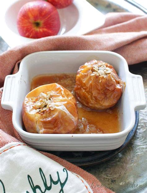 easy baked apples recipe small batch  dish kitchen