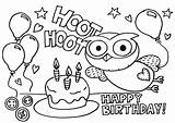 Hoot Giggle Colouring Birthday Pages Party Cake Drawing Kids Activities Color Print Blank Sheet Word Save Young Simply Below Right sketch template
